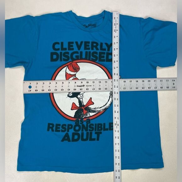 Dr Seuss Cleverly Disguised As A Resposible Adult Graphic T-shirt Women Large - Picture 5 of 5